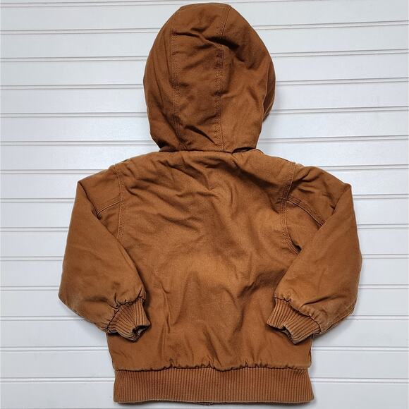 Carhartt Canvas Flannel Quilt Lined Insulated Jacket/Coat - Picture 3 of 8